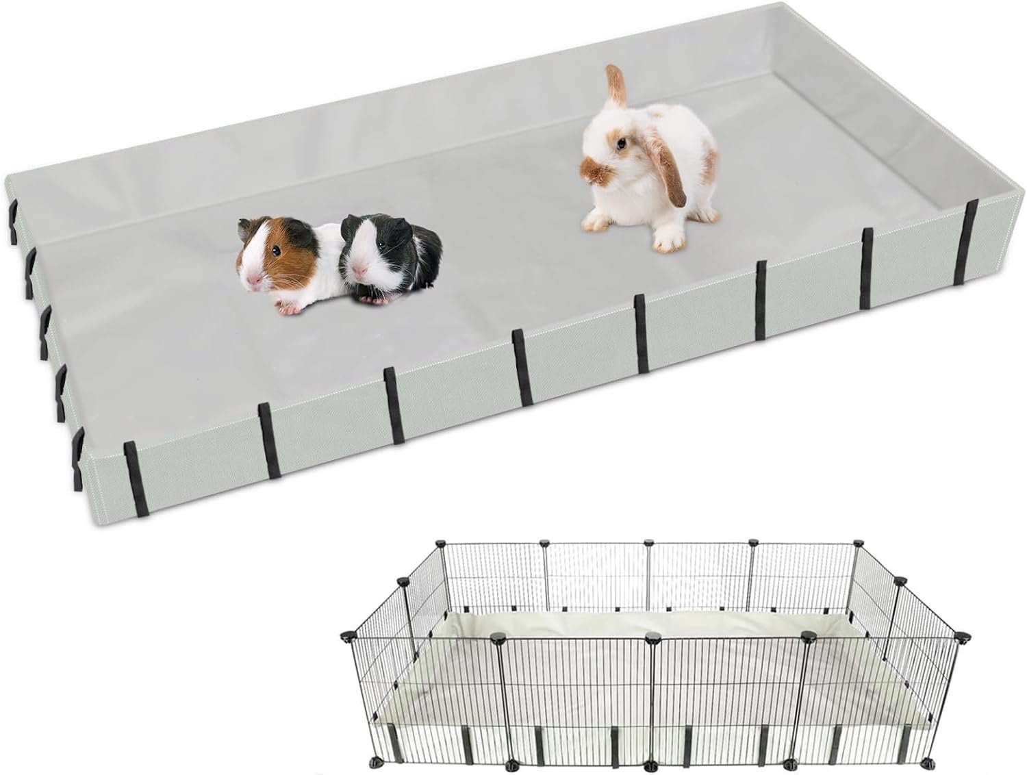 Mfsdai Waterproof Oxford Fabric Habitat for Guinea Pigs, Pet Cage (Cage Not Included), Guinea Pig Bed Linen Cages Liner, Washable Guinea Pigs, PIPI Pads for Rabbits, Hamsters, XL