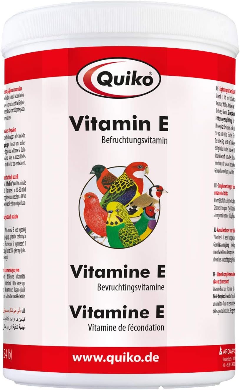 Quiko Vitamin E Liquid 200 ml - Supplementary Food for Canaries, Parakeets and Ornamental Birds