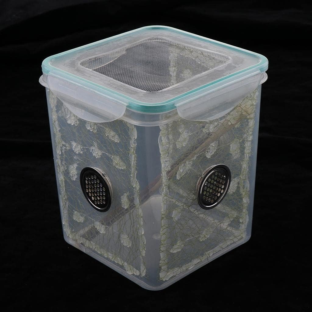 AWHAO Transparent rearing box for reptiles and insects, practical container for breeding, type 4