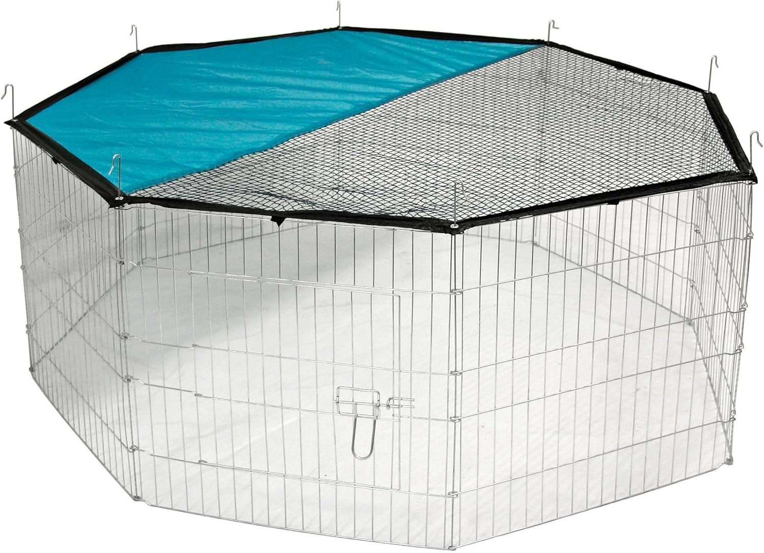 Kerbl outdoor enclosure made of 8 grids, galvanized, Ø 143 cm