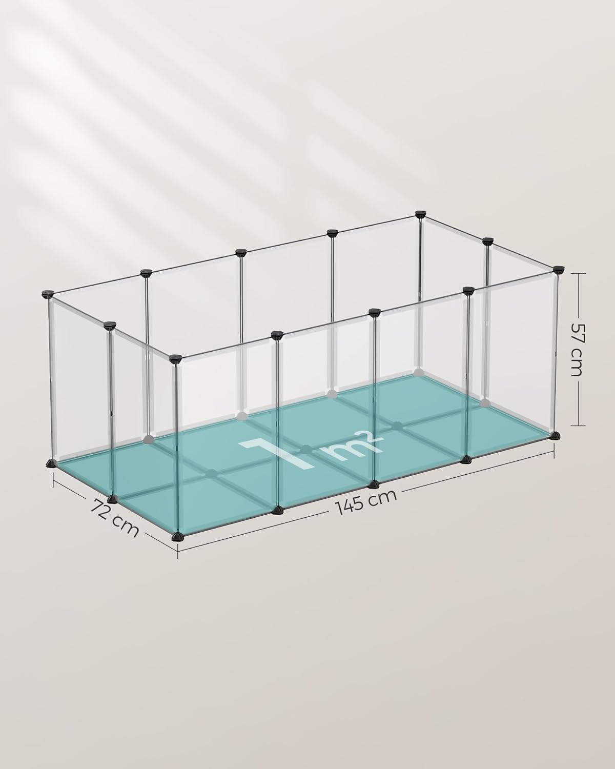 SONGMICS Outdoor Enclosure with Floor Plates, made of Plastic