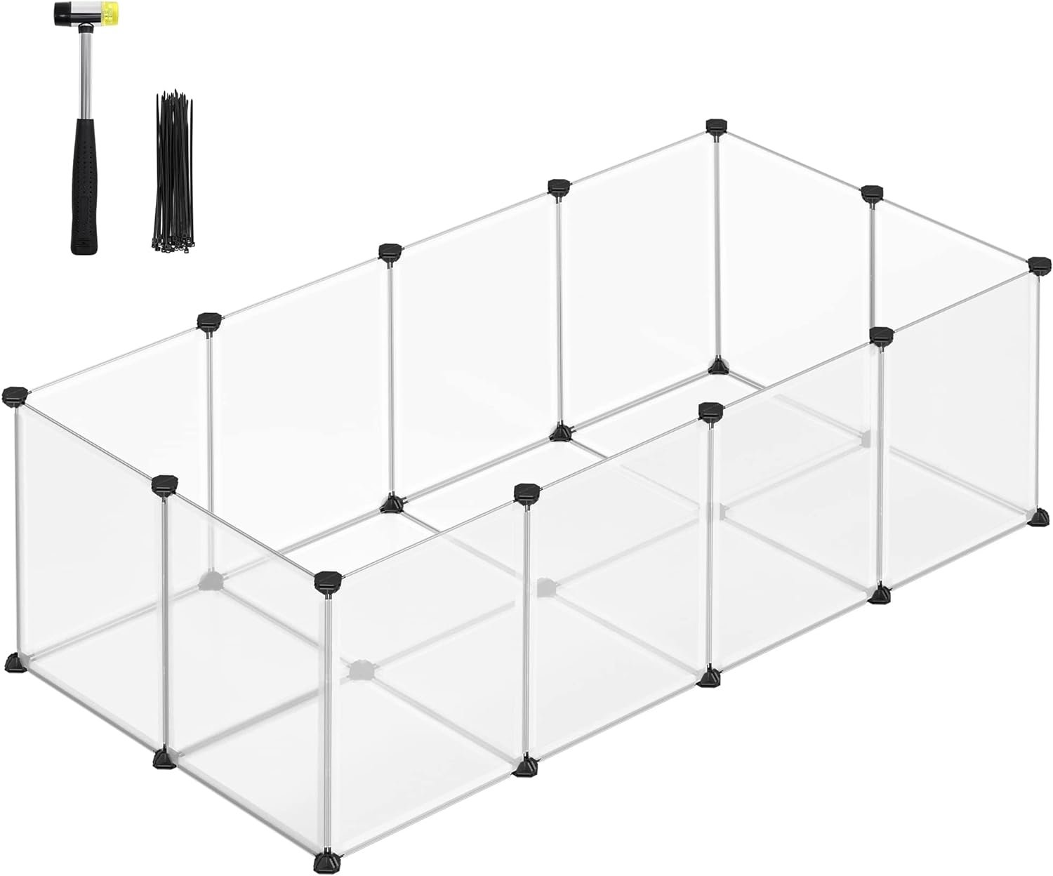 SONGMICS Outdoor Enclosure with Floor Plates, made of Plastic